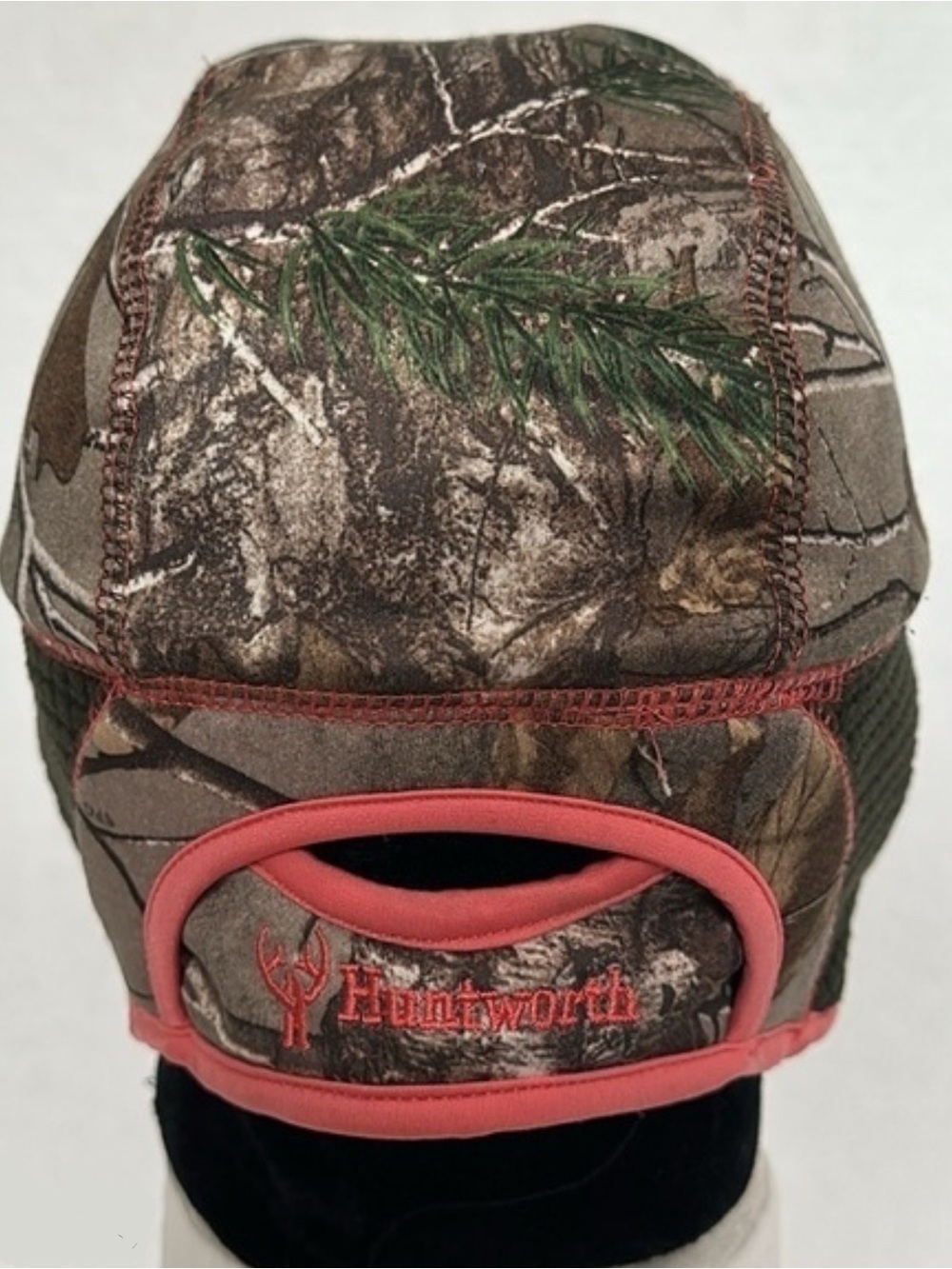 HuntWorth Women’s Camo & Pink Ponytail Beanie Cap, One Size Fits All, EUC